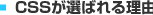 CSSが選ばれる理由